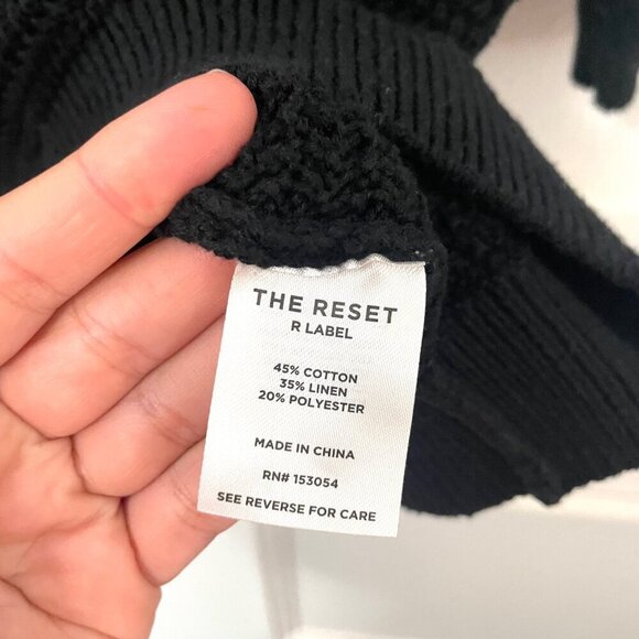 The Reset R Label The Eco Polo Short Sleeve Knit Black Size M - Picture 5 of 7